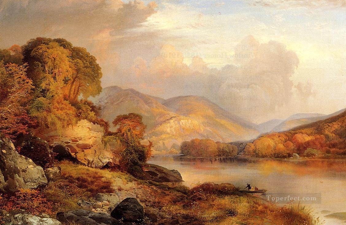 Autumn 2 Landscape Rocky Mountains School Thomas Moran Oil Paintings